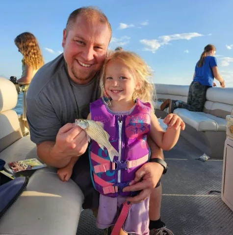 Glenn Pearson with his daughter